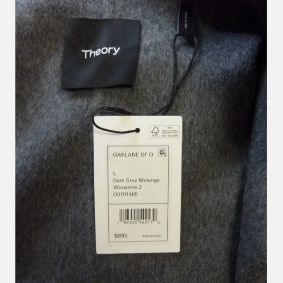Theory 'Oaklane DF New Divid' Wool & Cashmere Coat - Picture 7 of 7